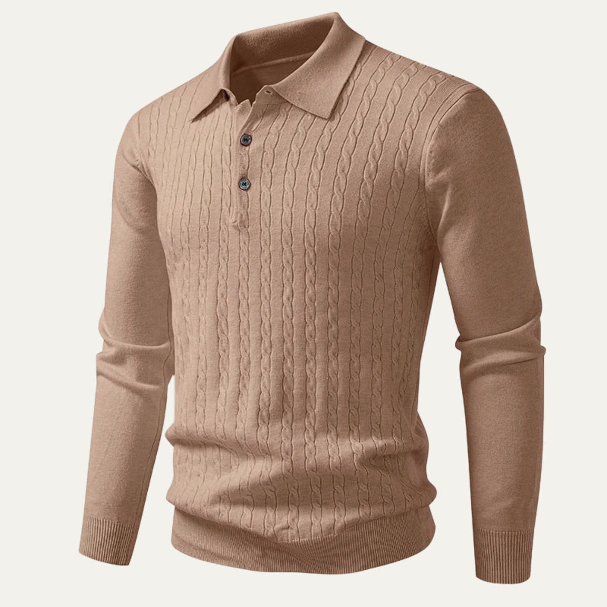 The Soverato Men’s Soft Cotton Casual Knit Polo Jumper