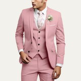 The Windermere Men’s Elegant 3 Piece Slim Fit Business Suit Set