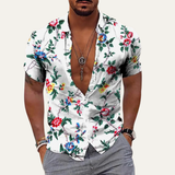 The Glencrest Park Men’s Timeless Tropical Coconut Print Hawaiian Beach Shirt