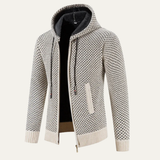 The Harrington Men’s Knitted Fleece Lined Zip Up Winter Hoodie Jacket
