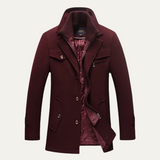 The Belgravia Men's Wool Blend Trench Coat with Quilted Lining