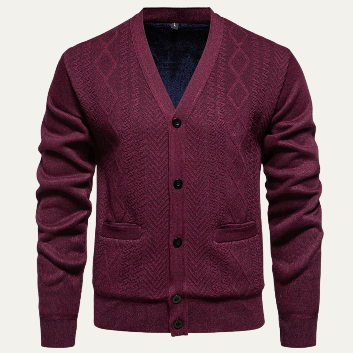 The Northwood Men’s V Neck Button Up Soft Knit Cardigan