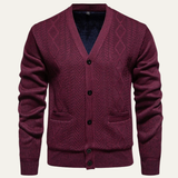 The Northwood Men’s V Neck Button Up Soft Knit Cardigan