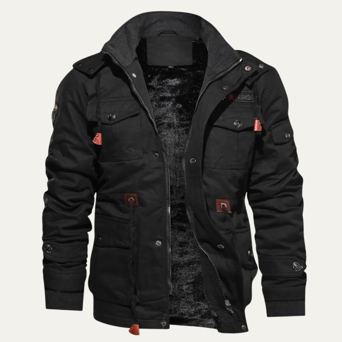 The Windrush Men’s Thick Warm Winter Utility Hooded Jacket