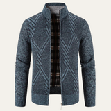 The Alford Men's Knitted Winter Zip Cardigan