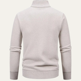 The Montefalco Men’s Casual Knitted Stand Collar Zip Cardigan