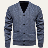 The Northwood Men’s V Neck Button Up Soft Knit Cardigan