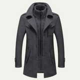The Aberdeen Men’s Wool Blend Double Layer Coat