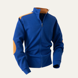 The Vernaccia Men’s Casual Lightweight Zip Up Knit Stand Collar Sweater