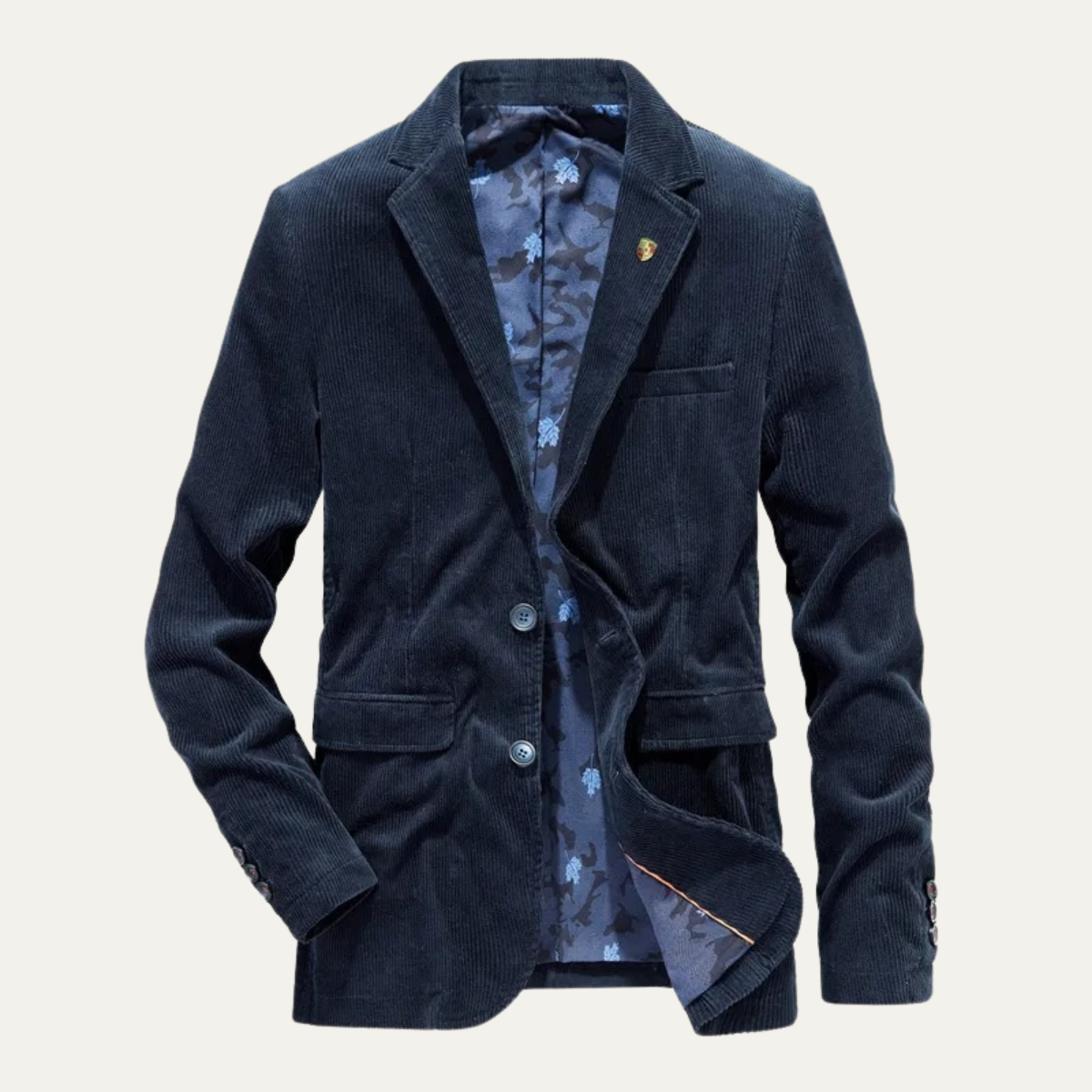 The Ridgewell Men’s Vintage Corduroy Blazer with Elbow Patches