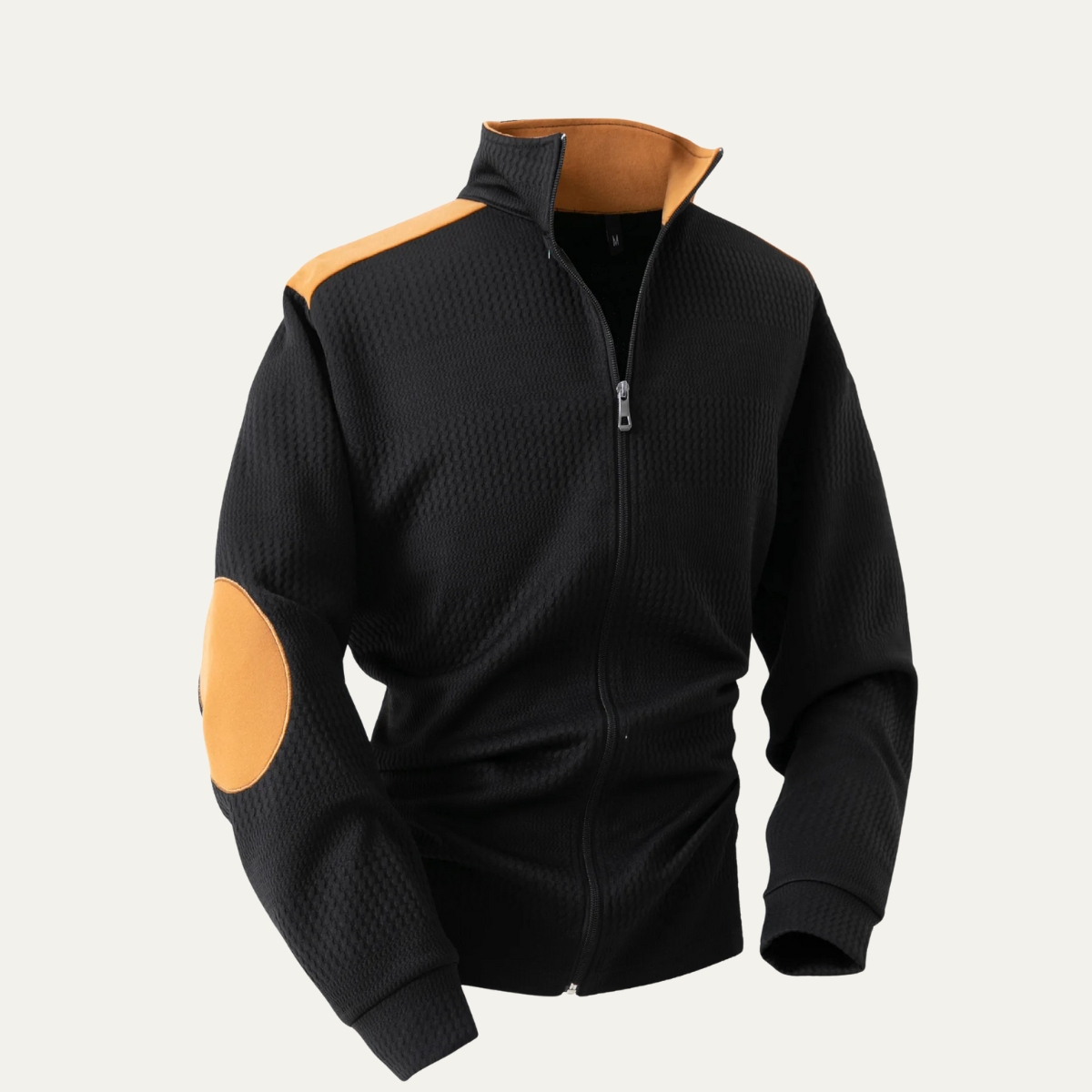 The Vernaccia Men’s Casual Lightweight Zip Up Knit Stand Collar Sweater