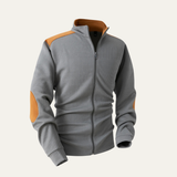 The Vernaccia Men’s Casual Lightweight Zip Up Knit Stand Collar Sweater