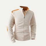 The Vernaccia Men’s Casual Lightweight Zip Up Knit Stand Collar Sweater