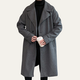 The Woolwich Men’s Smart Camel Wrap Wool Coat with Belt
