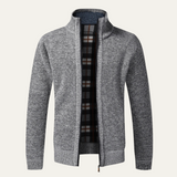 The Glasgow Men's Knitted Zip-Up Winter Cardigan