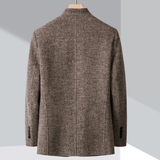 The Alghero Men’s Warm Fleece Stand Collar Business Blazer