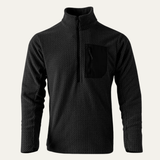 The Warwick Men’s Cashmere Wavy Texture Sweater with Chest Pocket
