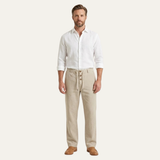 The Cedarwater Men’s Lightweight Straight Leg Cotton Linen Pants