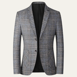 The Merrifield Men's Smart Casual Checked Lightweight Slim Fit Blazer