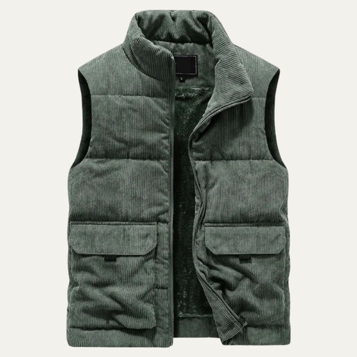 The Penzance Men's Corduroy Lightweight Quilted Gilet