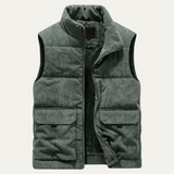 The Penzance Men's Corduroy Lightweight Quilted Gilet