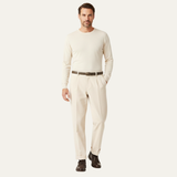 The Timberwood Men's High Waist Pleated Straight Leg Formal Pants