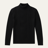 The Rosemont Men’s Mock Neck Slim Fit Knitted Sweater