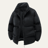 The San Casciano Men’s Suede Winter Cotton Padded Puffer Jacket