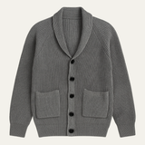 The Oxford Men’s Shawl Collar Knitted Button-Up Cardigan
