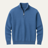 The Carver Men’s Soft Knit Casual Half Zip Cotton Sweater