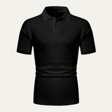 The Ridgebrook Men’s Textured Button-Up Casual Polo Shirt