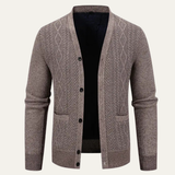 The Northwood Men’s V Neck Button Up Soft Knit Cardigan