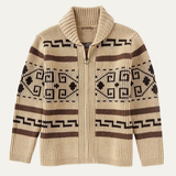 The Serravalle Men’s Button-Up Knit Cashmere Shawl Collar Cardigan