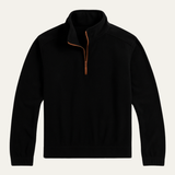 The Fairhaven Men’s Tactical Stand Collar Quarter Zip Fleece Sweater