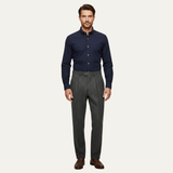 The Bridgecrest Men’s High Waisted Herringbone Retro Tweed Wool Pants