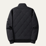 The Alassio Men’s Thick Warm Stand Collar Fleece Lined Quilted Jacket