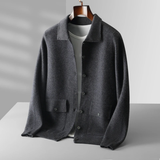 The Whitestone Cardigan – Men's 100% Merino Wool Knit Cardigan