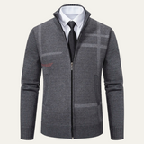 The Ashglen Men's Full Zip Knit Cardigan