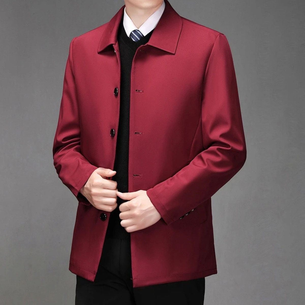 The Alden Men's Smart Casual Lightweight Button Jacket