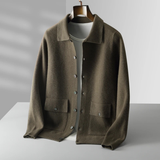 The Whitestone Cardigan – Men's 100% Merino Wool Knit Cardigan