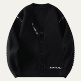 The London Men’s V Neck Button Up Knitted Winter Cardigan