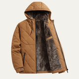The Coatbridge Men's Hooded Quilted Fleece Lined Winter Jacket
