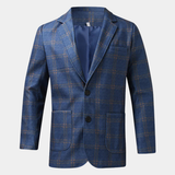 The Willoughby Men’s Classic Tailored Fit Suit Plaid Blazer