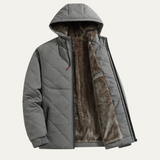 The Coatbridge Men's Hooded Quilted Fleece Lined Winter Jacket