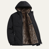 The Coatbridge Men's Hooded Quilted Fleece Lined Winter Jacket