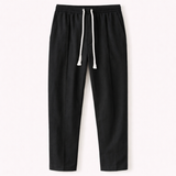 The Glenstone Men’s Lightweight Loose Fit Linen Blend Drawstring Pants