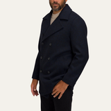 The Parma Men’s Slim Fit Casual Versatile Wool Peacoat