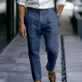 The Stonehaven Men's Ankle Length Casual Beach Pants with Pockets