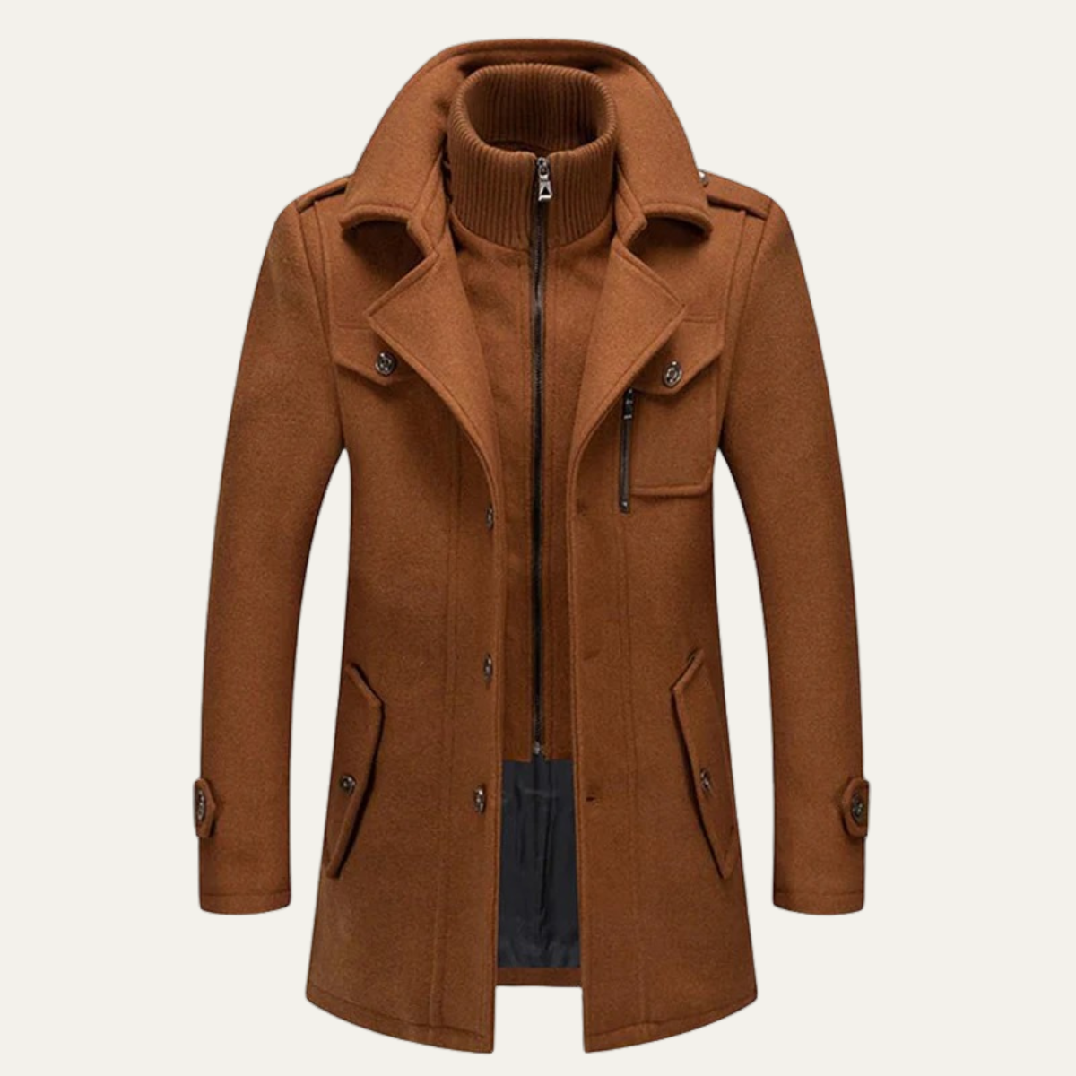 The Isernia Men’s Smart Winter Zip Front Jacket