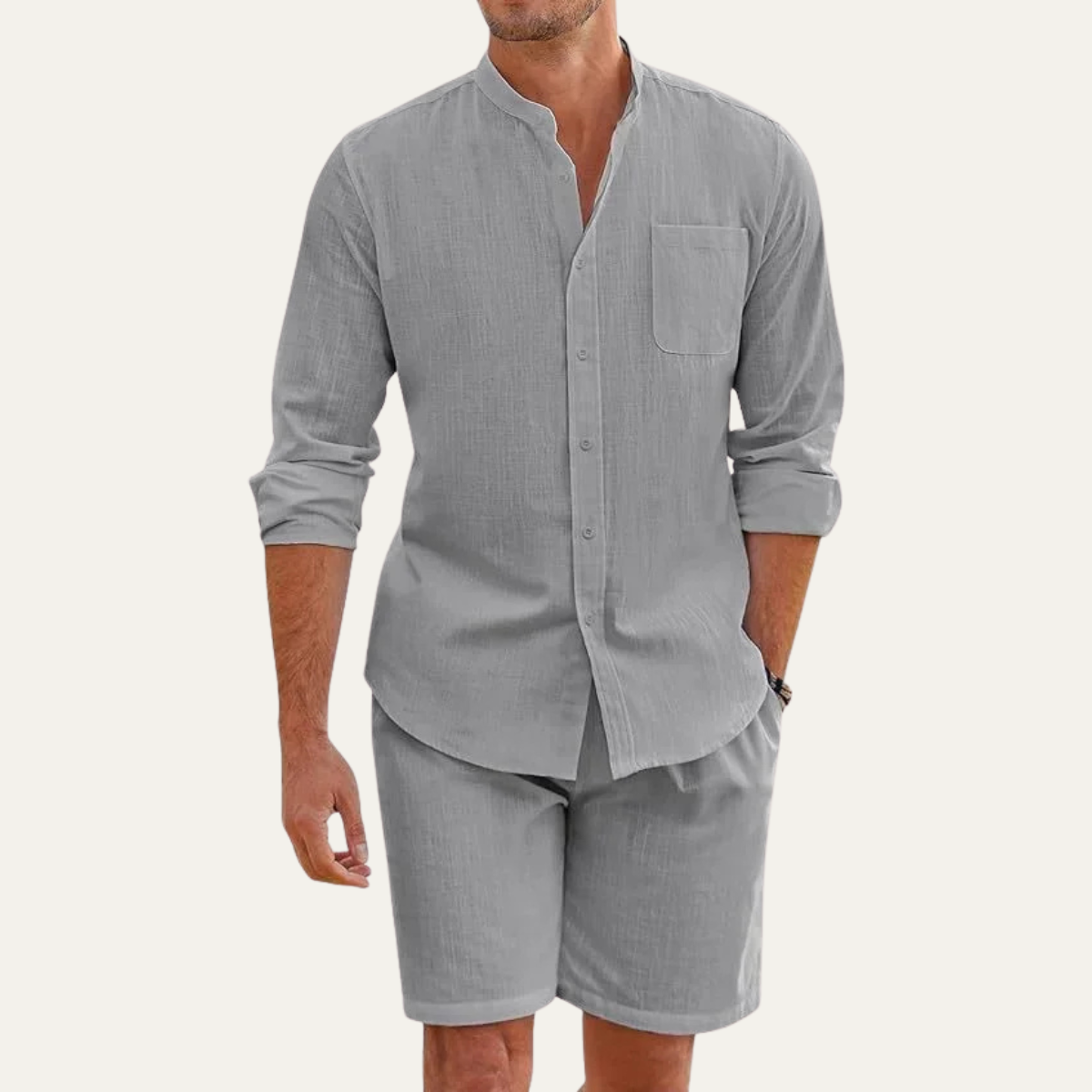 The Nottingham Men’s Lightweight Two Piece Summer Set – Fabric Beach Outfit